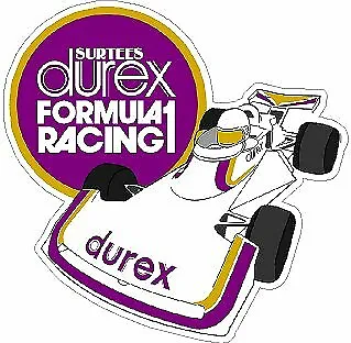  SURTEES DUREX F1 RACING TEAM 1977 Motorsport Vintage Car Stickers Decal X2 • £4.99