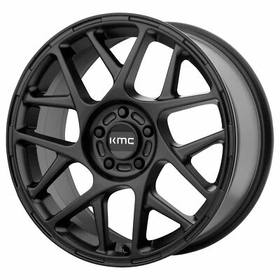 $235 • Buy KMC 17x8 KM708 Bully Wheel Satin Black 5x110 PCD +38mm Offset 6.00 BS