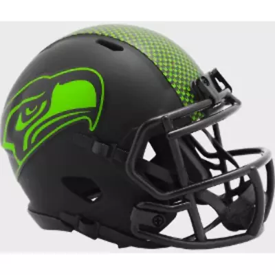 Seattle Seahawks Mini Speed Football Helmet ECLIPSE - NFL. • $34.95