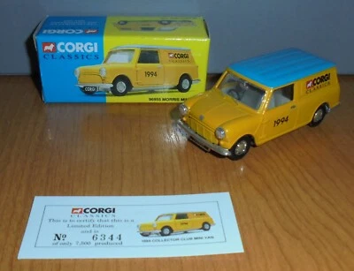 £11.99 • Buy Corgi Classics 96955 Morris Mini Van Collector Club 10th Anniversary 1994 1:43