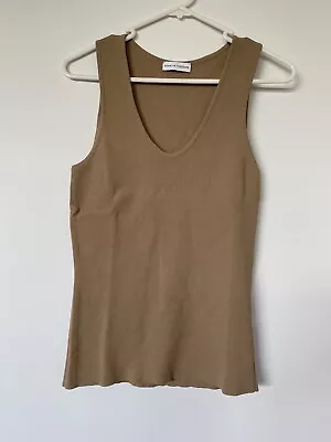 $80 • Buy Scanlan Theodore Crepe Knit Top Camel L