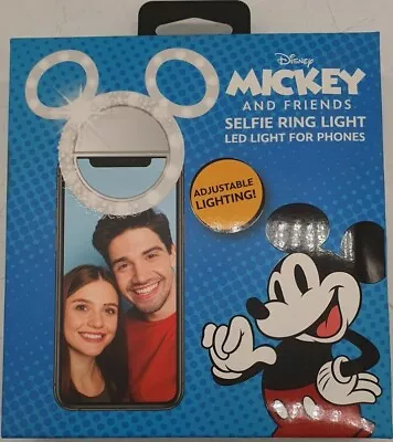 Disney Mickey Mouse And Friends Selfie Ring LED Light For Cellphones MICKEY • $6.99