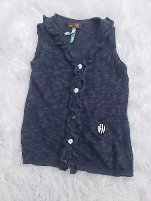 Girls Matilda Jane Homeroom Manners Count Sweater Vest Blue Size 2 • $14.99