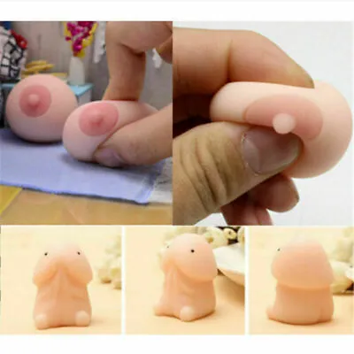 $3.29 • Buy Soft Mochi Dingding Squishy Focus Squeeze Abreact Cute Healing Toy Fun Joke Gift