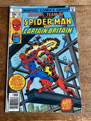 Marvel Team-Up #65 Marvel Comics 1978 1st US Appearance Of Captain Britain 4 • $31.99