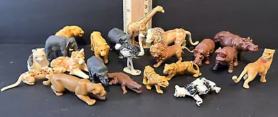 Vintage Lot Of Jungle Wild Animals Hard Plastic Hong Kong Jungle Animals {W} • $25