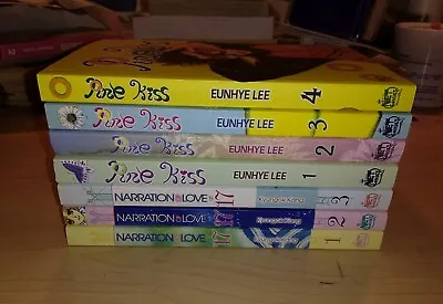 Pine Kiss 1-4 & Narration Of Love At 17 1-3 Shoujo Manhwa Lot Netcomics English • $25