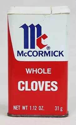 VINTAGE Antique McCormick Whole Cloves 1.12 Oz Tin • $19.99