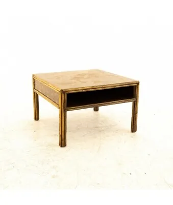 McGuire Mid Century Bamboo & Burled Laminate Side End Table • $647