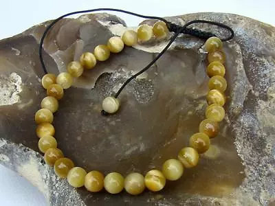 £8.99 • Buy Men's TIGER EYE Shamballa Bracelet NATURAL Gemstone Beads 6MM