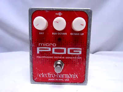 Electro-Harmonix Micro Pog Polyphonic Octave Generator Effects Pedal MicroPog • $179.99