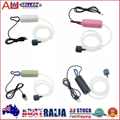 NEW Aquarium Air Pump Fish Tank Mini Compressor USB Power Aerator Aquatic Access • $10.57