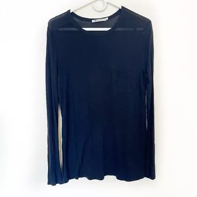 T By Alexander Wang Women’s Long Sleeve Shirt With Pocket Size Medium • $40