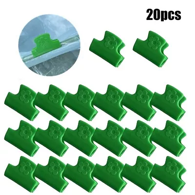 Durable Greenhouse Clamp Pipe Clips Tool 20pcs Accessory Adapter Assembly • £8.87