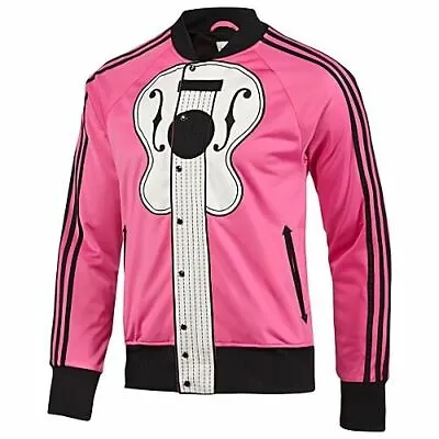 $399.99 • Buy Adidas JEREMY SCOTT GUITAR Note Track Shirt Jacket Music Top Firebird~Sz Lrg NWT