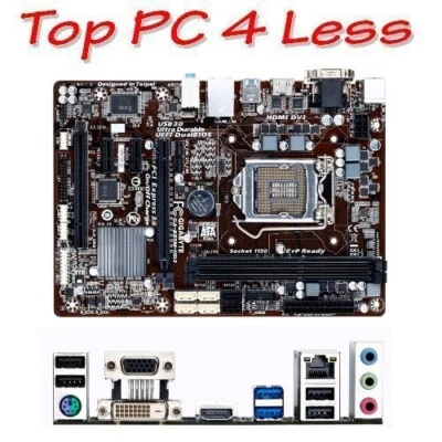 Gigabyte GA-B85M-HD3 DDR3 USB 3.0 HDMI Micro ATX Motherboard • $65