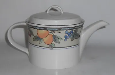 Mikasa Intaglio China CAC29 Garden Harvest Teapot W/Lid • $44.98