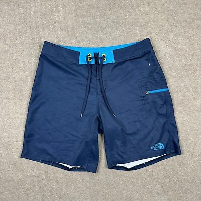 The North Face Board Shorts Men Size 32 Blue Swim Trunks Surf Performance • $12.55