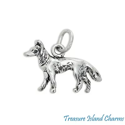 £14.52 • Buy German Shepherd Dog Breed 3D 925 Solid Sterling Silver Charm MADE IN USA