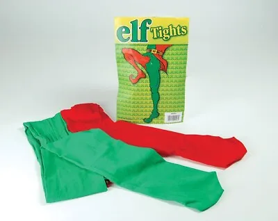 £4.99 • Buy Adult Mens Ladies Teen Elf Xmas Christmas Tights Stockings Fancy Dress Costume