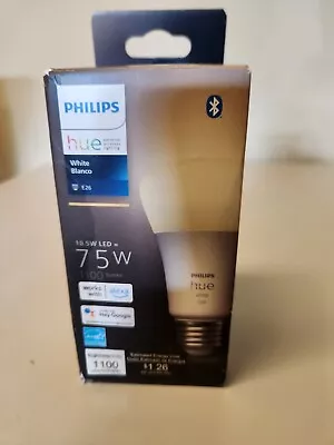 Philips Hue A19 75W Dimmable LED Smart Light Bulb - Soft White • $8.99