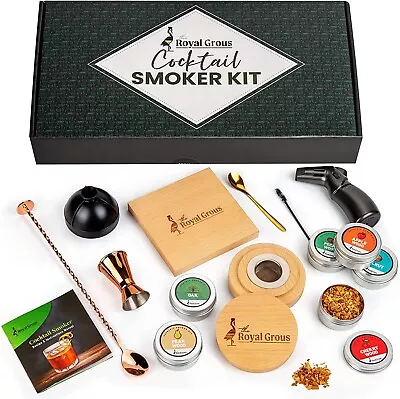 Complete Cocktail Smoker Kit With Torch - Whiskey Smoker Infuser Kit Chimney • $35