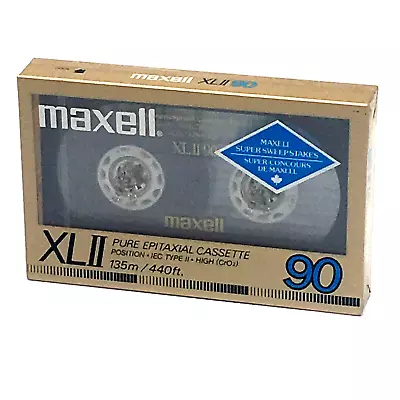 Maxell XL II 90 Pure Epitaxial Cassette Tape Position High SEALED NEW • $10.95