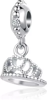 Pandora Charms Bracelet Princess Queen Crown Charm Silver Jewelry Birthday Gifts • $8.72