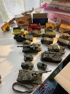 £169 • Buy Vintage Job Lots Of Dinky Military Toys, Plus Other Vehicles