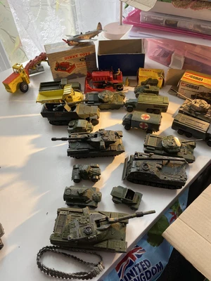 £169 • Buy Vintage Job Lots Of Dinky Military Toys, Plus Other Vehicles