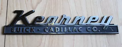 Vintage Kearney Buick Cadillac Kearney  Nebraska  Car Dealer Emblem Script • $20.29