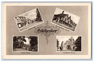 Essex England Postcard Colchester Multiview C1930's Vintage Unposted • £28.91