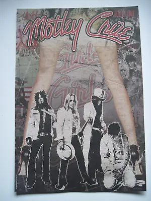 Motley Crue Lithograph Poster  19 X13  Nikki Sixx Tommy Lee Vince Neil Mick Mars • $25