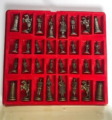 $315 • Buy Vintage Chessmen Imperial Cambor Metal Chess Set Pieces Made In Italy With Case