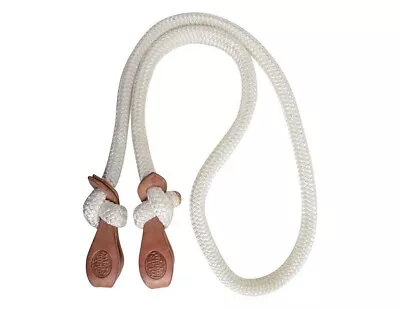 Martin Saddlery Reins Tack Colt Shorter Slobber Straps 3/4  White LRN • $91.63