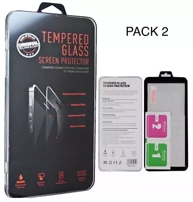 Tempered Glass Film Screen Protector Shock Proof Film For Huawei Y 7 2019 Pack 2 • £2.42