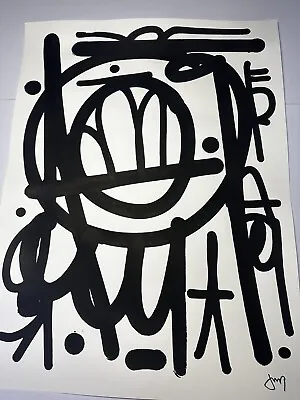 JM Rizzi Art Original Graffiti Art Ink On Paper Size 18 X 24” Street Art 1XRUN • $199