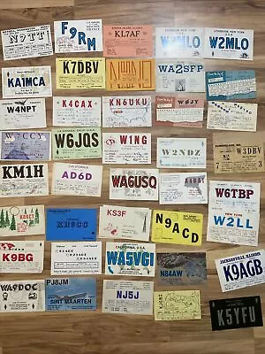 QSL Cards Lot Of 40 Ham Radio Vintage USA American Domestic Collectible (#4) • $9.99