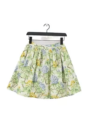 Miu Miu Women's Midi Skirt UK 10 Green Cotton • £67.90