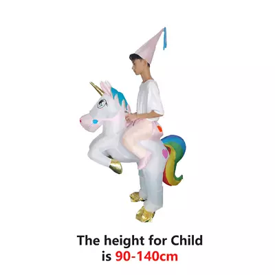 Inflatable Costume Suit Unicorn Kids Fancy Dress Halloween Party Children's Day • $18.99