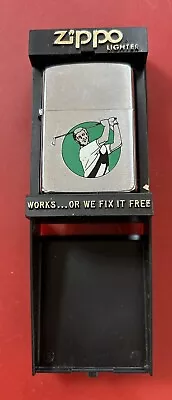 Rare Collectable Zippo Lighter. Golfer Swinging Club. With Case And Instructions • £15