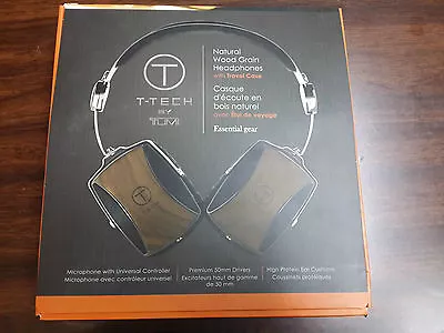 Tumi T-Tech Wood Grain Corded Headphones • $80