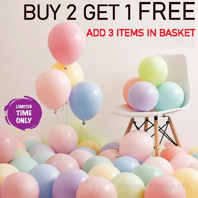 £1.79 • Buy 10-200 Macaron Pastel Balloons Birthday Baby Shower Ballons Party Decoration UK