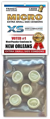 New Orleans SMALL MINI CONDOMS - Gag Joke Xmas Stocking Stuffer Bachelor Party • $3.99