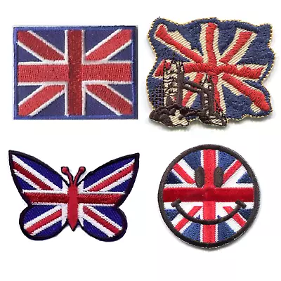 Iron On Motif Union Jack Patch Sew On Embroidered Motif Great Britain Applique • £4.99