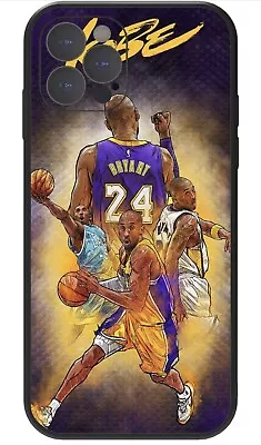 Iphone 12 Pro Max Case Black Mamba Cover Case Kobe #24 Drawing  Silicone Case • $35