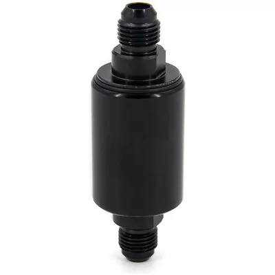 Universal -6AN Inline Fuel Filter High Flow Removable Cleanable Black • $11.99