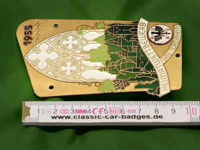 Old German Badge 1955 Plakette Plaque ADAC Rally Nordhrhein VW DKW Mercedes #567 • $54