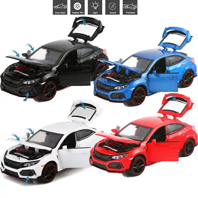 1/32 Model Car Diecast Toy With Sound&Light For Honda Civic Type R Kids Gifts • $18.81