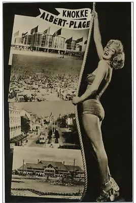 Antique Original Vintage 1950s Marilyn Monroe Rare Real Photo Postcard • $99.99